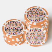 Front and back views of a poker chip  (Opstapeling)