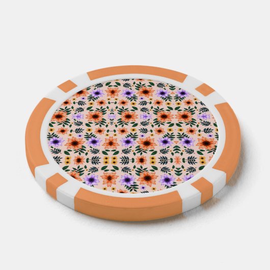 Front and back views of a poker chip  (Enkel)
