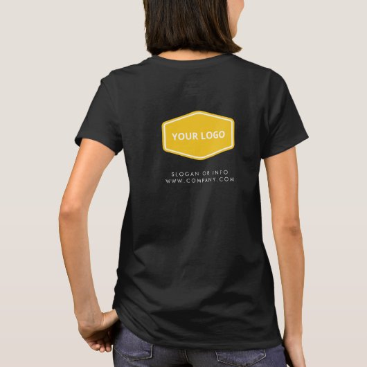 Front Back aangepaste naam Bedrijfspersoneel Perso T-shirt (Achterkant)