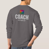 Front-back design — Lange beschermhoes Mannen lak T-shirt (Achterkant)