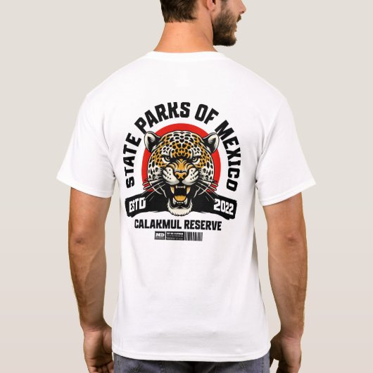 Front & Back: Mexican Reserve – Jaguar Power T-shirt (Achterkant)