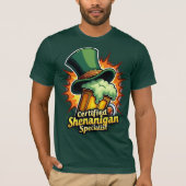 Front / back print Certified Shenanigan Specialist T-shirt (Voorkant)