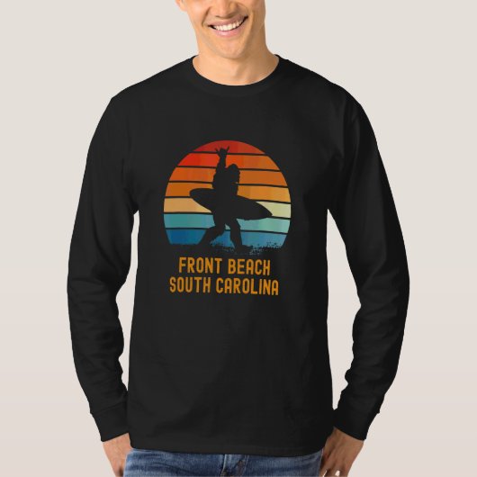 Front Beach South Carolina Sasquatch Souvenir T-shirt (Voorkant)