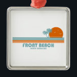 Front Beach South Carolina Sun Palm Trees Metalen Ornament<br><div class="desc">Een aangename 40 minuten rijden ten oosten van Charleston South Carolina,  is Front Beach op het eiland Palms,  een aantrekkelijke beachside-bestemming die net zo populair is bij de plaatselijke bevolking als bij bezoekers in de regio.</div>