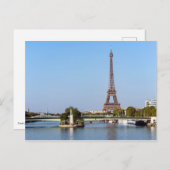 Front de Seine and Eiffel Tower - Parijs, Frankrij Briefkaart (Voorkant / Achterkant)