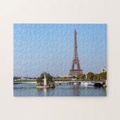 Front de Seine and Eiffel Tower - Parijs, Frankrij Legpuzzel (Horizontaal)