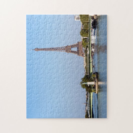 Front de Seine and Eiffel Tower - Parijs, Frankrij Legpuzzel (Verticaal)