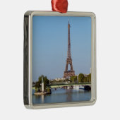 Front de Seine and Eiffel Tower - Parijs, Frankrij Metalen Ornament (Rechts)
