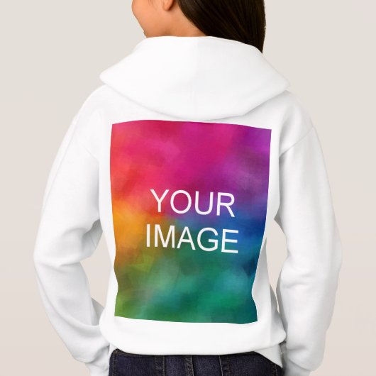 Front Design White Sjabloon Kinder kledingmeisjes (Achterkant)