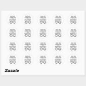 Front Desk viert de acceptatie van neurodiversitei Ronde Sticker (Vel)