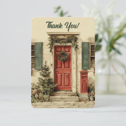 Front Door Mailbox Postbode Carrier Dank u kaart (Staand voorkant)