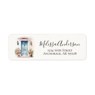 Front Door Promotionele Realty Adreslabel Etiket