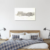 Front East side Pine en California Canvas Afdruk (Insitu (Slaapkamer))