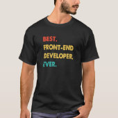 Front End Developer Retro Best Front End Developer T-shirt (Voorkant)