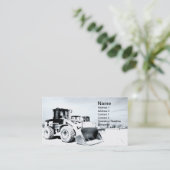 front-end lader visitekaartje (Staand voorkant)