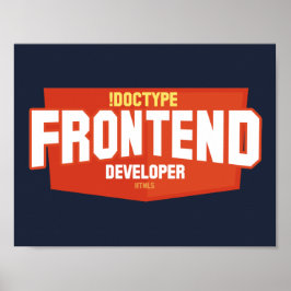 Front-end ontwikkelaar poster