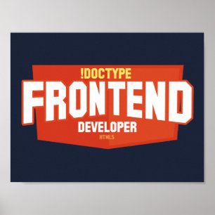 Front-end ontwikkelaar poster