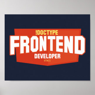 Front-end ontwikkelaar poster