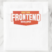 front-end ontwikkelaar stickers (Tas)