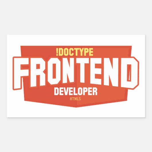 front-end ontwikkelaar stickers (Voorkant)