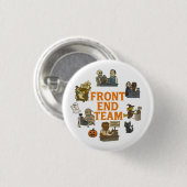 Front End Team Halloween Ronde Button 3,2 Cm (Voorkant /achterkant)