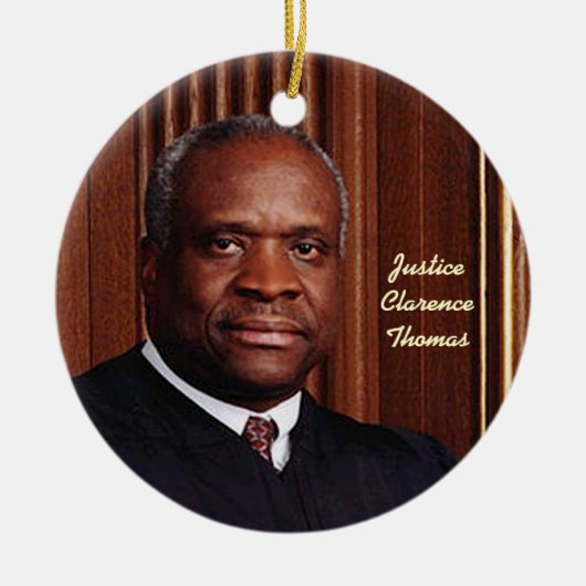 Front: Justice Clarence Thomas Ornaments Keramisch Ornament (Voorkant)