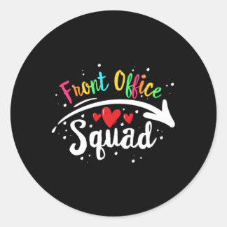 Front Kantoor Squad Grappig Team Front Kantoor Per Ronde Sticker