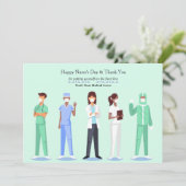 Front line verpleegdag Dank je kaart (Staand voorkant)