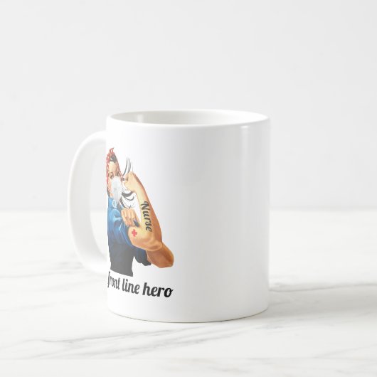 Front line verpleegster koffiemok (Voorkant links)