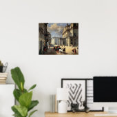 Front of La Scala Theater, 1852 Poster (Thuiskantoor)