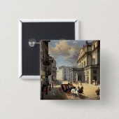 Front of La Scala Theater, 1852 Vierkante Button 5,1 Cm (Voorkant /achterkant)