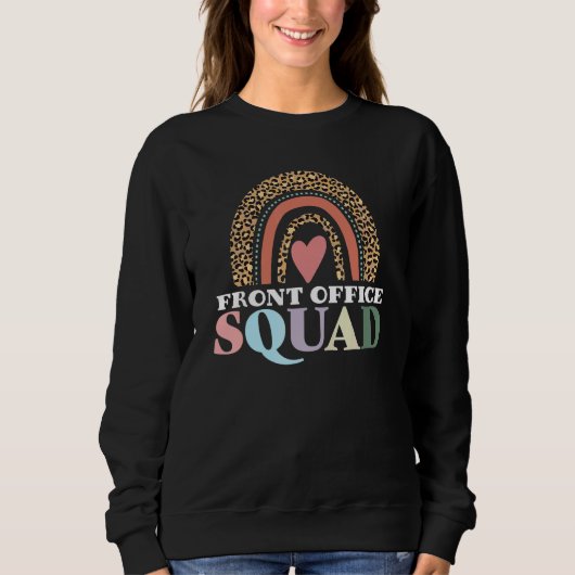 Front Office Squad Luipaard Regenboog Terug naar S Trui (Voorkant)