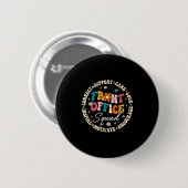 Front Office Team Terug naar school Gelukkige eers Ronde Button 5,7 Cm (Voorkant /achterkant)