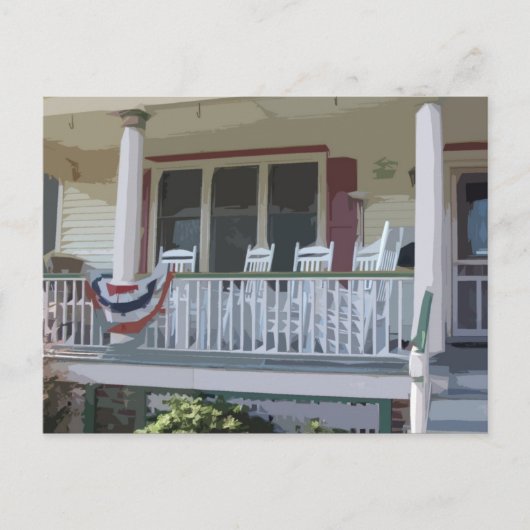 Front-porch in Ocean Grove NJ Briefkaart (Voorkant)