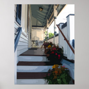 Front-porch in Ocean Grove NJ Poster