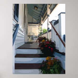 Front-porch in Ocean Grove NJ Poster