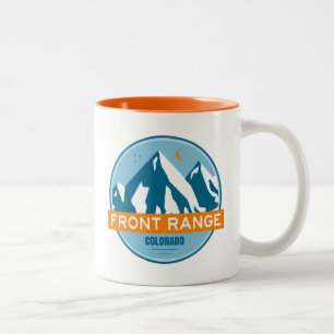 Front Range bergen Colorado Tweekleurige Koffiemok