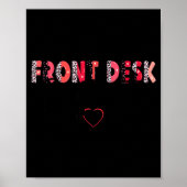 Front Receptionist Desk Valentines Day Hostal Nurs Poster (Voorkant)