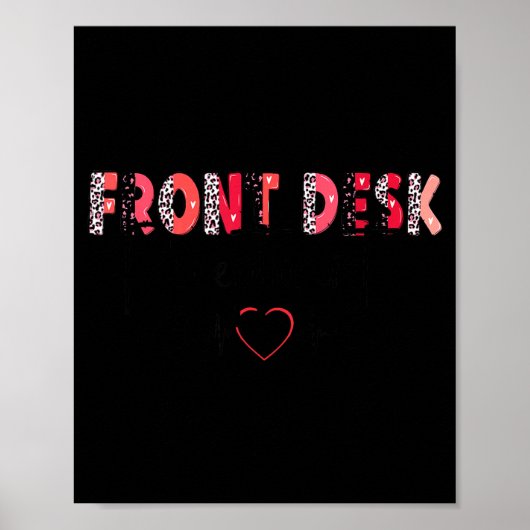 Front Receptionist Desk Valentines Day Hostal Nurs Poster (Voorkant)