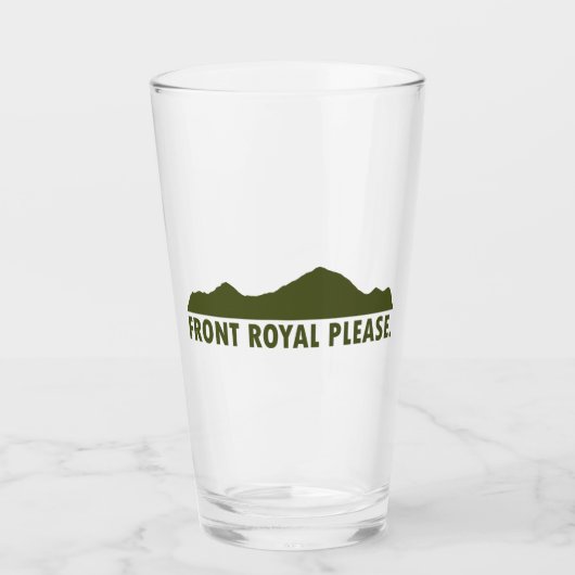 Front Royal Virginia alsjeblieft Glas (Voorkant)