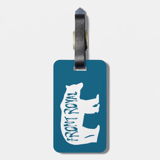 Front Royal Virginia Beer Bagagelabel (Achterkant verticaal)