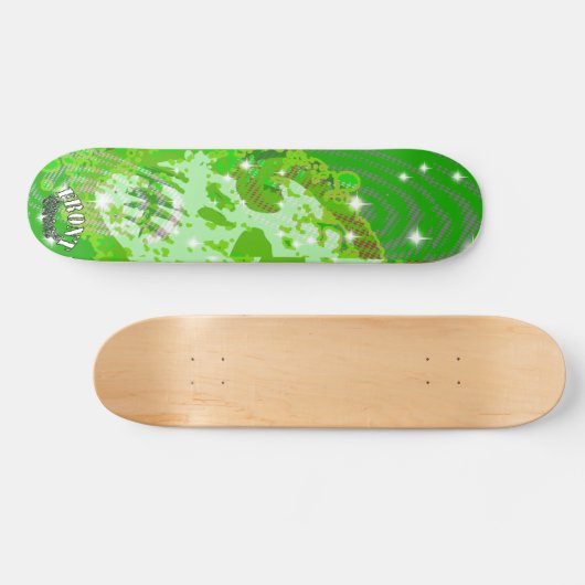 Front Street Phantom Green Persoonlijk Skateboard (Horizontaal)