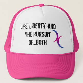 front symbol, Life, Liberty, en t... - Gepersonali Trucker Pet
