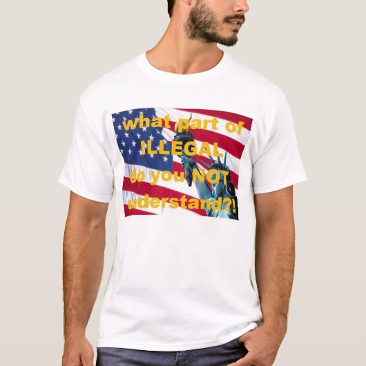 Front_T_shirt_Illegaal T-shirt (Voorkant)