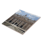 Front uitzicht van St. Peter's Basilica, Vaticaan. Tegeltje (Zijkant)