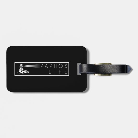 front van het Zee van Paphos Bagagelabel (Achterkant horizontaal)