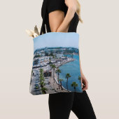 front van het Zee van Paphos Tote Bag (Dichtbij)