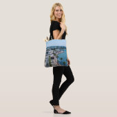 front van het Zee van Paphos Tote Bag (Op model)
