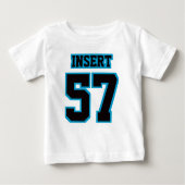 Front WHITE BLACK BLUE Tutu Football Jersey (Voorkant)