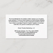 Front Yard Garden | Landscaping Flowers Visitekaartje (Achterkant)